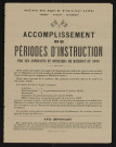 Accomplissement de périodes d'instruction par les aspirants et officiers de réserve en 1948,