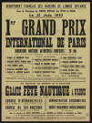 1e grand prix international de Paris : marathon nautique Alfortville-Suresnes,