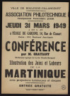 Association philotechnique : [conférence] Illustration des joies et labeurs de la Martinique,