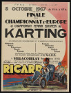 Finale du championnat d'Europe et championnat féminin européen de karting, Dessin de Poirier.