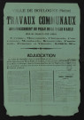 Travaux communaux : agrandissement du préau de la salle d'asile située rue Fessart en cette commune,