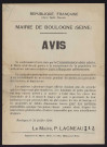 Avis [de la Commission des abris relatif aux attaques aériennes],