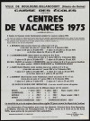 Centres de vacances, 1975,