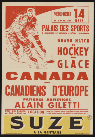 Hockey sur glace, Canada [contre] Canadiens d'Europe,