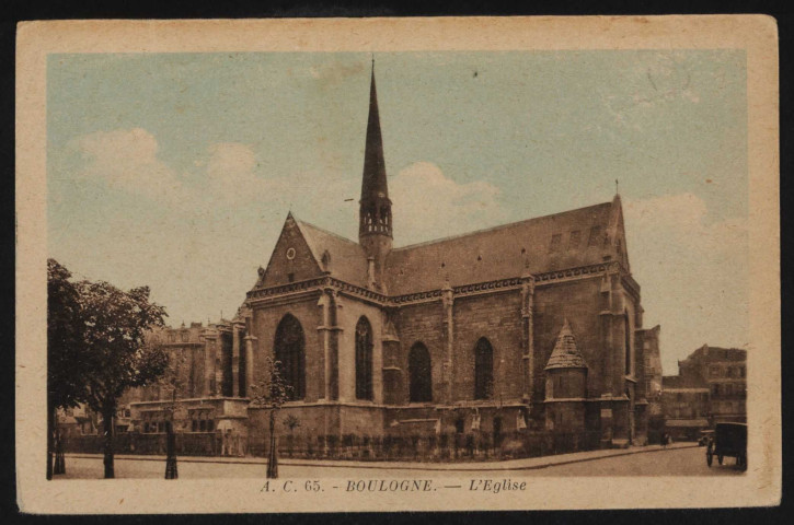 65 - Boulogne.- L'église