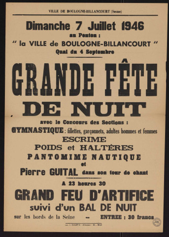 Grande fête de nuit,