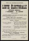 Liste électorale : révision annuelle (1er décembre-10 janvier),