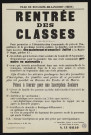 Rentrée des classes ,