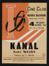 Ciné-Club de Boulogne-Billancourt, mardi 4 décembre 1962 : Kanal, [d'Andrzej] Wajda,