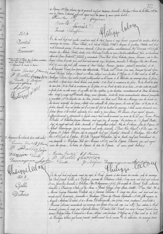 Mariage, enregistrement : Registre de 1897