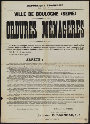 Ordures ménagères,