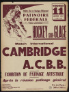 Hockey sur glace, Cambridge [contre] ACBB,