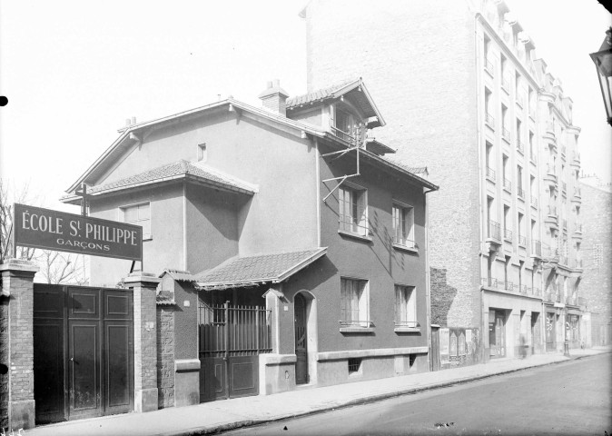 Prolongement du boulevard de la République, école de garçons Saint-Philippe, 50 rue de la mairie