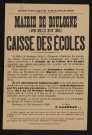 Caisse des écoles é,