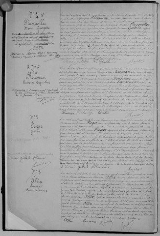 Naissance, enregistrement : Registre de 1908