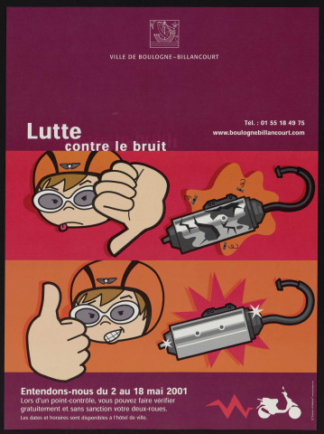 Lutte contre le bruit [des véhicules à deux roues] : entendons nous du 2 au 18 mai 2001,