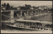 6 - Saint-Cloud. - Le Pont: vue sur Boulogne.