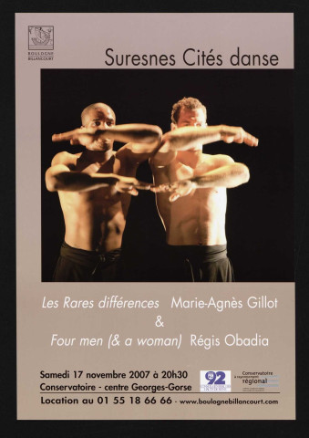 Suresnes Cités danse, Les Rares différences (Marie-Agnès Gillot) & Four men (& a woman) (Régis Obadia)