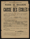 Caisse des écoles é,