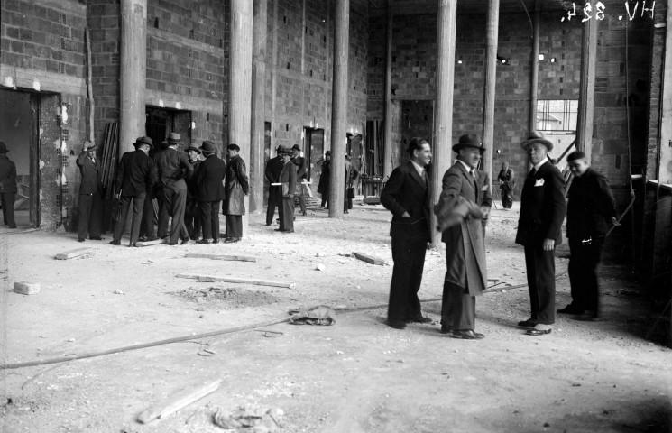 Nouvel hôtel de ville, visite des travaux