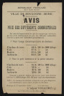 Avis : prix des différents combustibles,