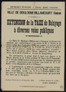 Extension de la taxe de balayage à diverses voies publiques,