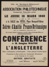 Association philotechnique : conférence L'Angleterre, ses richesses artistiques, son passé historique,