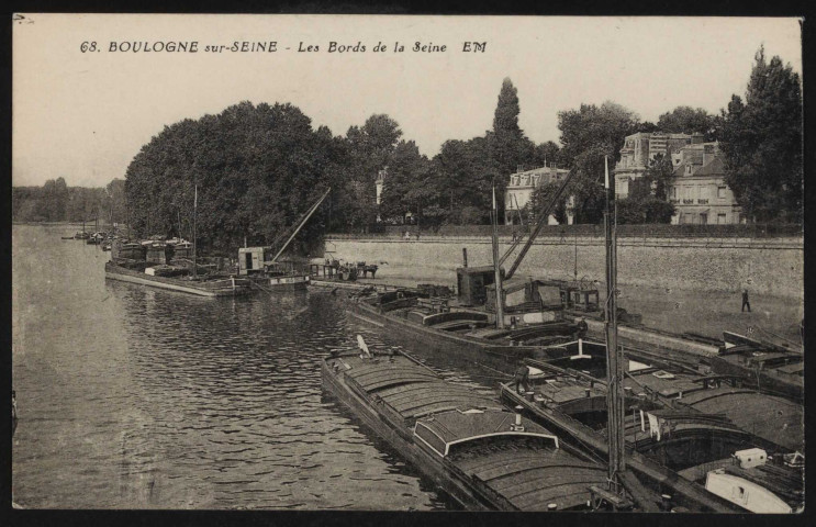 68 - Boulogne-sur-Seine: les bords de la Seine (s.d.).