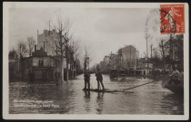 29 - Boulogne-sur-Seine. - Inondation 1910: le Rond Point.