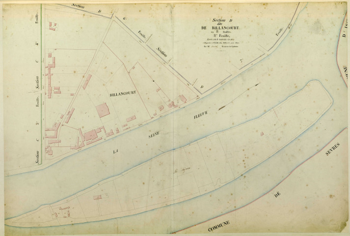 Section D dite de Billancourt, 8ème feuille