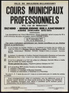 Cours municipaux professionnels, année scolaire 1972-1973 ,