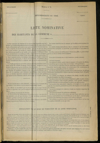 1946, tome 1 (rue des Abondances - 284 boulevard Jean-Jaurès).