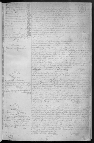 Naissance, enregistrement : Registre de 1889