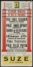 Vélodrome municipal du bois de Vincennes : prix Louis Gérardin, prix Unis-sport handicap, trophée de l'Ile-de-France omnium, l'Echarpe d'or, primes progressives, prix Félix Potin,