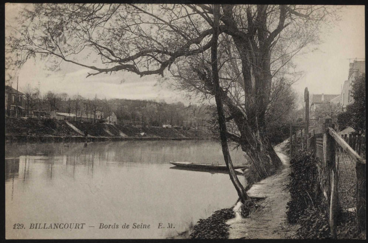 129 - Billancourt: bords de Seine. (s.d.)