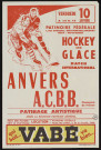 Hockey sur glace, Anvers [contre] ACBB,