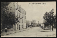 366 - Boulogne-Billancourt - Rue Rieux et Avenue Victor Hugo, Boulogne-Billancourt . rue Rieux . - perspectiveAu premier plan l'avenue Victor Hugo. Au centre la rue Rieux.