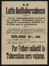 La lutte antituberculeuse : par l'effort collectif la tuberculose sera vaincue,