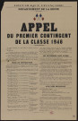 Appel du premier contingent de la classe 1946,