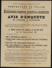 Avis d'enquête de commodo et incommodo : 29 rue de Saint-Cloud, Société anonyme des Usines Renault : installation d'un dépôt de 1000 kilogrammes de celluloïd brut ; façonnage du celluloïd [...] ; travail du bois à l'aide de moteurs comportant 36 machines-outils ; dépôt de liquides inflammables de la 1re catégorie devant subir des transvasements [...].