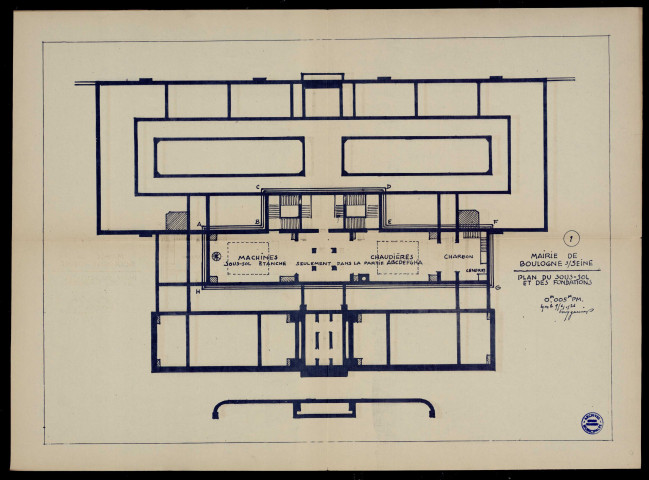 Plans n°1 à 67.1 : Plan du sous-sol et des fondations (09/06/1926)2 : Plan au niveau des rues et jardins (soubassement) (08/06/1926)3 : Plan au niveau du hall (rez-de-chaussée) (08/06/1926)4 : Plan au niveau des salles du conseil et des mariages (10/06/1926)5 : Plan du deuxième étage (10/06/1926)6 : Pla au niveau des archives (3ème étage) (11/06/1926)7 : Plan au niveau des terasses (11/06/1926)8 : Coupe (11/06/1926)9 : Elévation - entrée sur les jardins (29/05/1926)10 : Elévation - entrée sur la rue de Chateaudun (02/06/1926)11 : Coupe - entrée principale (06/06/1926)12 : Coupe - entrée sur la rue de Chateaudun (06/06/1926)13 : Coupe - hall (05/06/1926)14 : Entrée principale (04/06/1926)15 : Les horloges ; études contreforts ronds et cannelés ( 03/06/1926)1-A' : Plan au niveau du sous-sol et des fondations (09/06/1926)2-A' : Plan au niveau des rues (08/06/1926)3-A' : Plan au niveau du hall des guichets (08/06/1926)4-A' : Plan au niveau des salles du conseil et des mariages (1er) (10/06/1926)5-A' : Plan du deuxième étage (10/06/1926)6-A' : Au niveau des archives (3ème étage) (11/06/1926)7-A' : Plan au niveau des terasses (11/06/1926)8-A' : Coupe (11/06/1926)9-A' : Elévation (29/05/1926)10-A' : Elévation rue de Chateaudun (02/06/1926)11-A' : Coupe entrée principale (06/06/1926)12-A' : Coupe entrée rue de Chateaudun (06/06/1926)13-A' : Détail de coupe ; étude galeries (05/06/1926)14-A' : Entrée principale (04/06/1926)15-A' : Les horloges (03/06/1926)16-A' : Etudes de disposition (1927)17-A' : Etudes de disposition (1927)18-A''' : Etudes de disposition (1927)19-B : Etudes de disposition (1927)20-B'' : Etudes de disposition (1927)21-B''' : Etudes de disposition (1927)22-C : Etudes de disposition (1927)23-D : Etudes de disposition (1927)24-E : Etudes de disposition (1927)25-E : Etudes de disposition (1927)26-G : Etudes de disposition (14/12/1927)27-A'' : Plan du sous-sol et des fondations (05/11/1927)28-A'' : Plan au niveau des rues (03/11/1927)29-A'' : Plan au niveau du hall des guichets (30/10/1927)30-A'' : Plan au niveau de la salle du Conseil et de la salle des mariages(05/11/1927)31-A'' : Plan du deuxième étage (06/11/1927)32-A'' : Plan un niveau des archives (06/11/1927)33-A'' : Coupe (04/11/1927)34-A''' : Plan du sous-sol et fondations (23/10/1927)35-A''' : Plan au niveau des rues (23/10/1927)36-A''' : Plan au niveau du hall des guichets (23/10/1927)37-A''' : Plan au niveau salle du conseil, salle des mariages (23/10/1927)38-A''' : Plan du deuxième étage (25/10/1927)39-A''' : Plan au niveau des archives (25/10/1927)40-A''' : Coupe (28/10/1927)41-A : Elévation (2 exemplaires) (11/12/1927)42-A : Vue persepctive (2 exemplaires) (20/11/1926)43-D : Plan sous-sol et fondations (11/11/1927)44-D : Plan au niveau des rues (11/11/1927)45-D : Plan au niveau du hall des guichets (10/11/1927)46-D : Plan au niveau de la salle du conseil et de la salle des mariages (11/11/1927)47-D : Plan du deuxième étage (11/11/1927)48-D : Plan au niveau des archives (13/11/1927)49-D : Coupe (13/11/1927)50-D : Elevation (20/11/1927)51-D : Etudes et elévation de la salle des fêtes (30/11/1927)52-D : Etudes et elévation de la salle des fêtes (30/11/1927)53-D : Etudes et elévation de la salle des fêtes (28/11/1927)54-D : Etudes et elévation de la salle des fêtes (28/11/1927)55-D : Etudes et elévation de la salle des fêtes (26/11/1927)56-D : Etudes et elévation de la salle des fêtes (27/11/1927)57-D : Etudes et elévation de la salle des fêtes (02/12/1927)58-D : Etudes et elévation de la salle des fêtes (01/12/1927)59-D : Etudes et elévation de la salle des fêtes (26/11/1927)60-D : Vue perspective (1927)61-G : Plan au niveau des rues (14/12/1927)62-G :Plan niveau hall des guichets (14/12/1927)63-G : Plan de la salle des mariages et de la salle du conseil (14/12/27)64-G : Plan deuxième étage (14/12/1927)65-G : Plan des archives (14/12/1927)66-G : Elévations (14/12/1927)67-G : Coupe (14/12/1927)