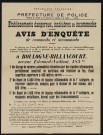 Avis d'enquête de commodo et incommodo : 83bis avenue Edouard-Vaillant, Société anonyme des Usines Renault : installation d'un garage de voitures automobiles alimentées par des liquides inflammables partiellement construit en matériaux non résistant au feu [...], d'un dépôt de 6000 litres de liquides inflammables de la 1re catégorie [...], d'un dépôt de 1400 litres de liquides inflammables de la 1re catégorie [...].