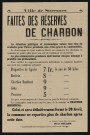 Faites des réserves de charbon,