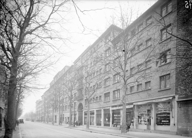 34 et 36 avenue des Moulineaux, façade des HBM