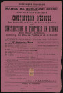 Adjudication publique [de la] construction d'égouts rues Bartholdi, du Cours, de Sèvres et Vauthier et construction de trottoirs en bitume rues Denfert-Rochereau, Gutenberg, des Pins, du Pavillon et de la Tourelle,