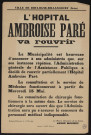 L'hôpital Ambroise-Paré va rouvrir,