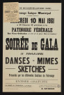 Patronage laïque municipal : soirée de gala mercredi 10 mai 1961 [...] à la patinoire fédérale,