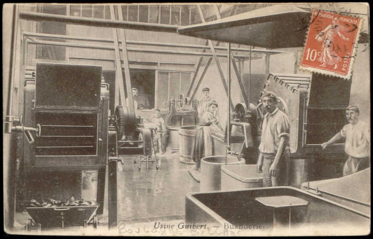 Usine Guibert - Buanderie, Boulogne-Billancourt . rue du Chemin Vert . - Usine Guibert, buanderie