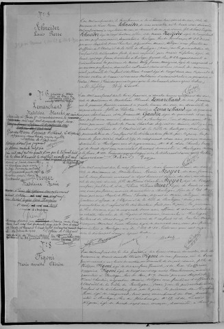 Naissance, enregistrement : Registre de 1910