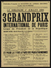 3e grand prix international de Paris, coupe du Président de la République : marathon nautique Alfortville - Maisons Alfort - Issy-les-Moulineaux ; et pour la 1ère fois à Paris des marathoniennes,